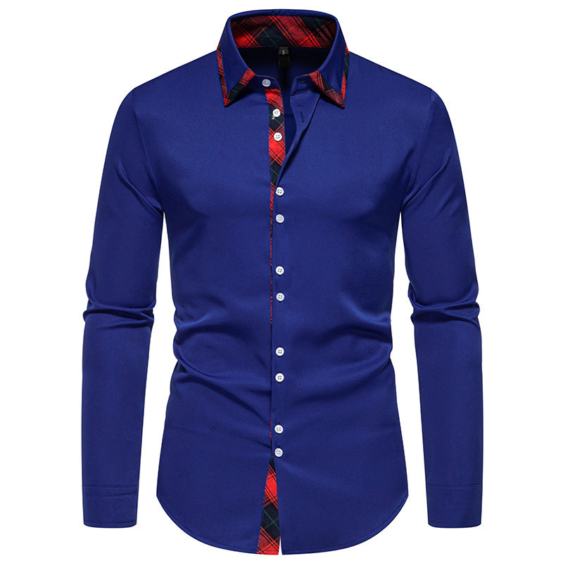 Cevori Checked Long-Sleeve Shirt with Button Placket