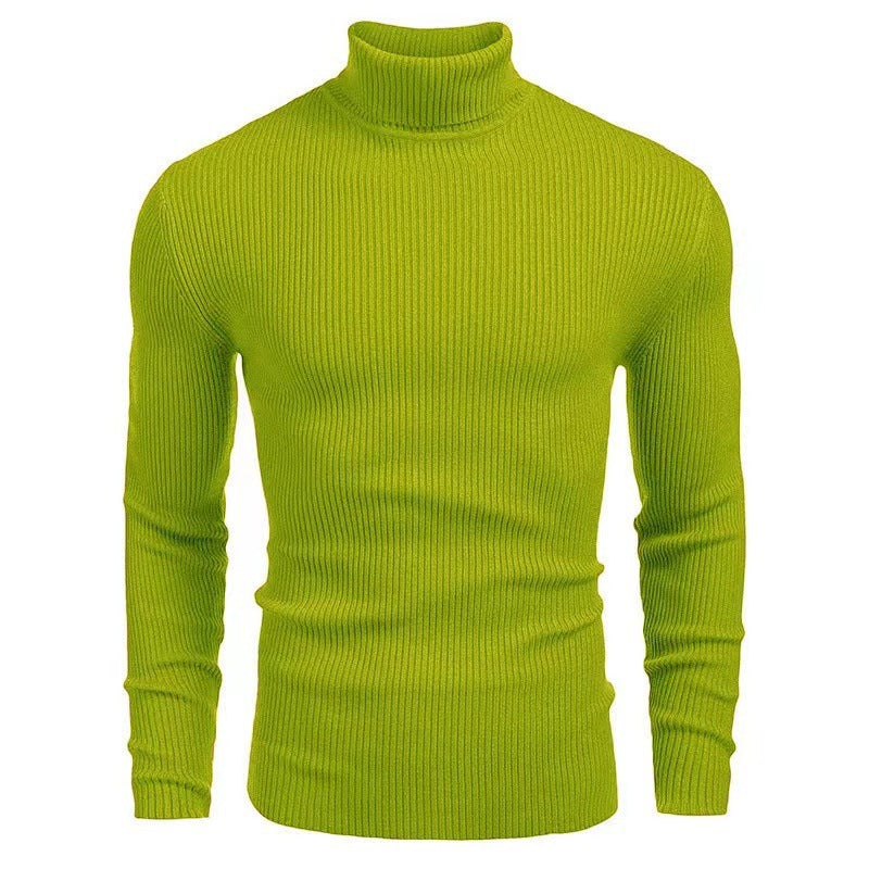 Cevori Turtleneck Style Rib Knit Jumper