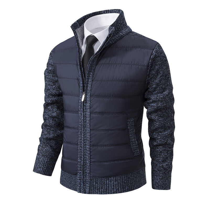 Cevori Modern Collar Quilted Hybrid Jacket