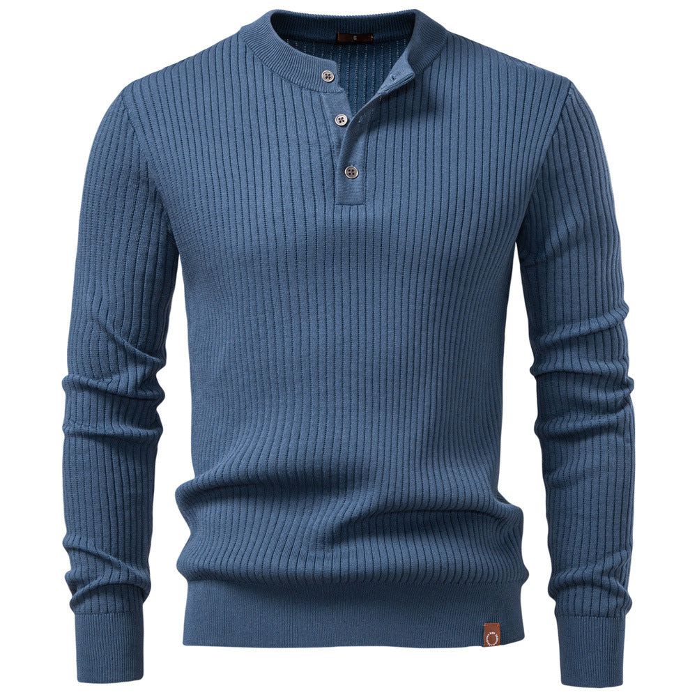 Cevori Fine Ribbed Pattern Knitted Jumper