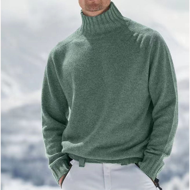 Cevori Turtleneck Wool Textured Jumper