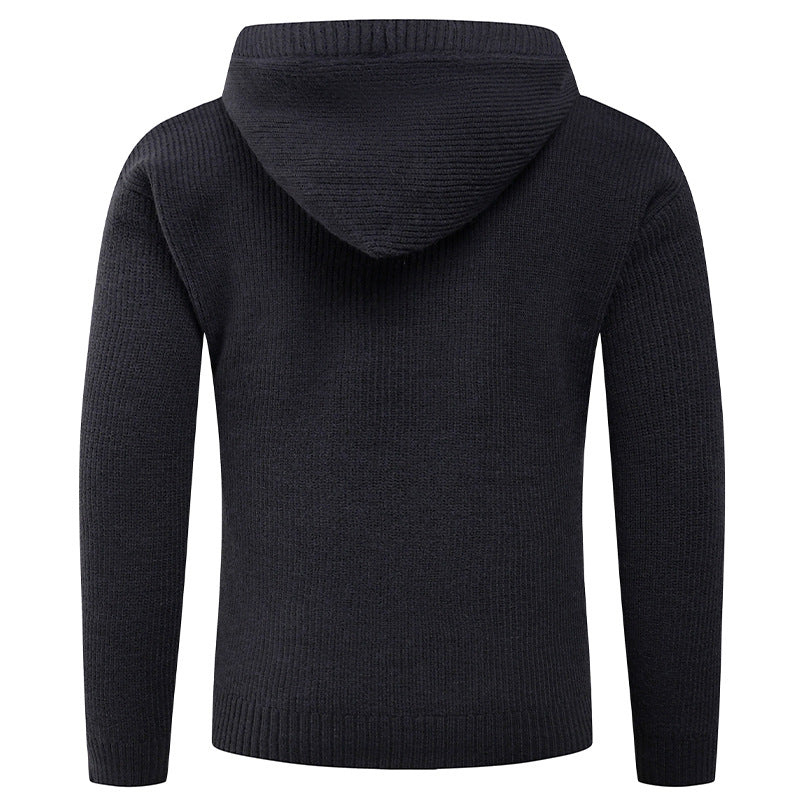 Cevori High Collar Knitted Jumper with Buttons