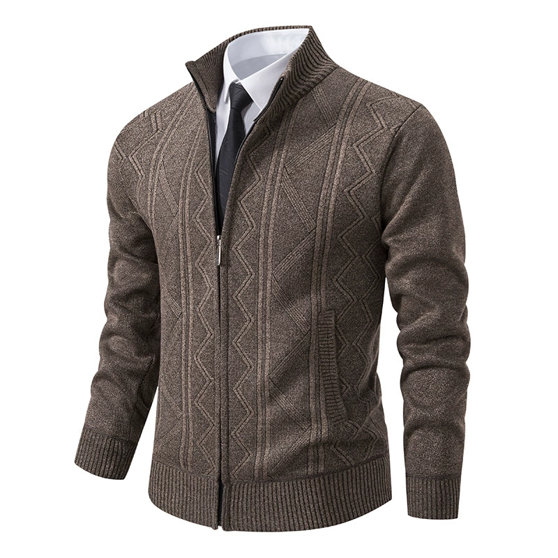 Cevori Zip-Up Knit Style Winter Cardigan