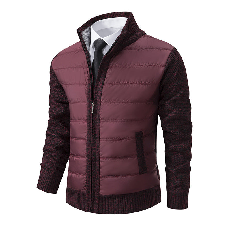 Cevori Modern Collar Quilted Hybrid Jacket