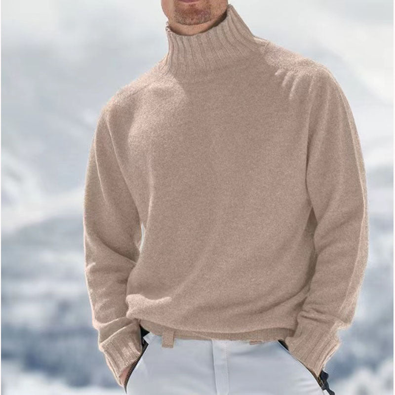 Cevori Turtleneck Wool Textured Jumper