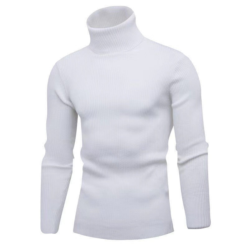 Cevori Turtleneck Style Rib Knit Jumper
