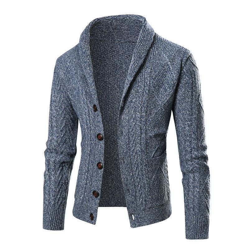 Cevori Modern Style Cable Knit Cardigan