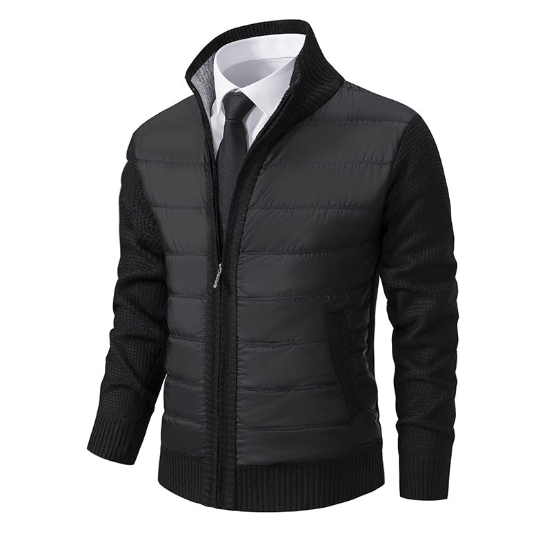Cevori Modern Collar Quilted Hybrid Jacket
