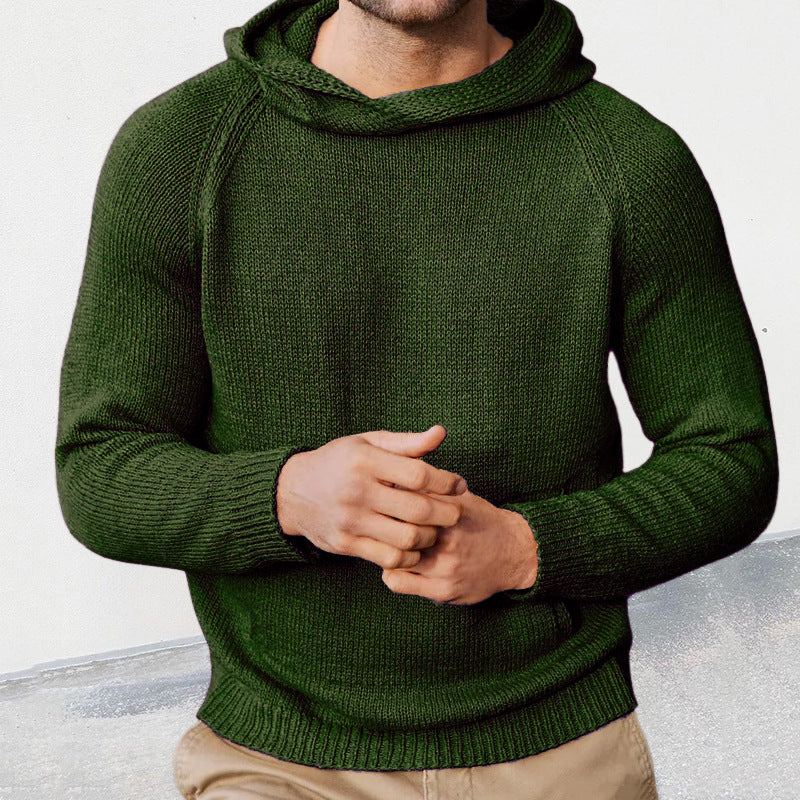 Cevori Fine Mesh Style Hooded Knitted Jumper