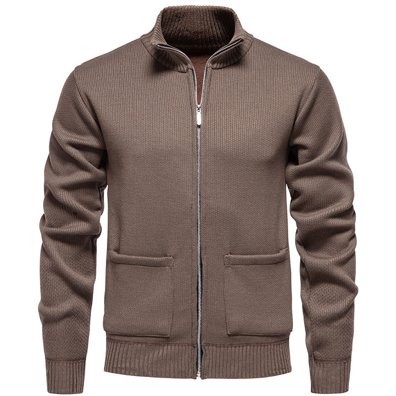 Cevori Full Length Zip-Up Cardigan with Pockets