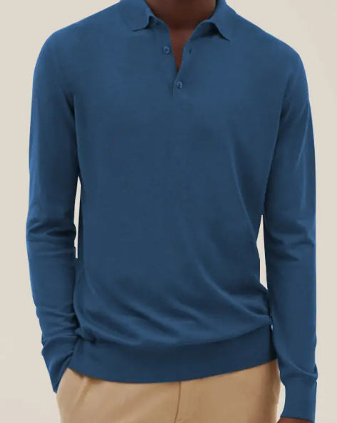 Cevori Button Placket Casual Pullover