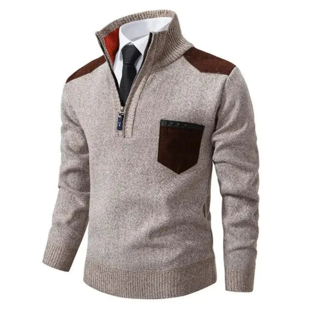Cevori Half Zip Turtleneck Winter Jumper