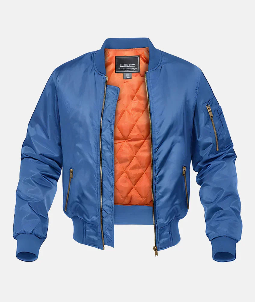 Cevori Quilted Lining Bomber Jacket