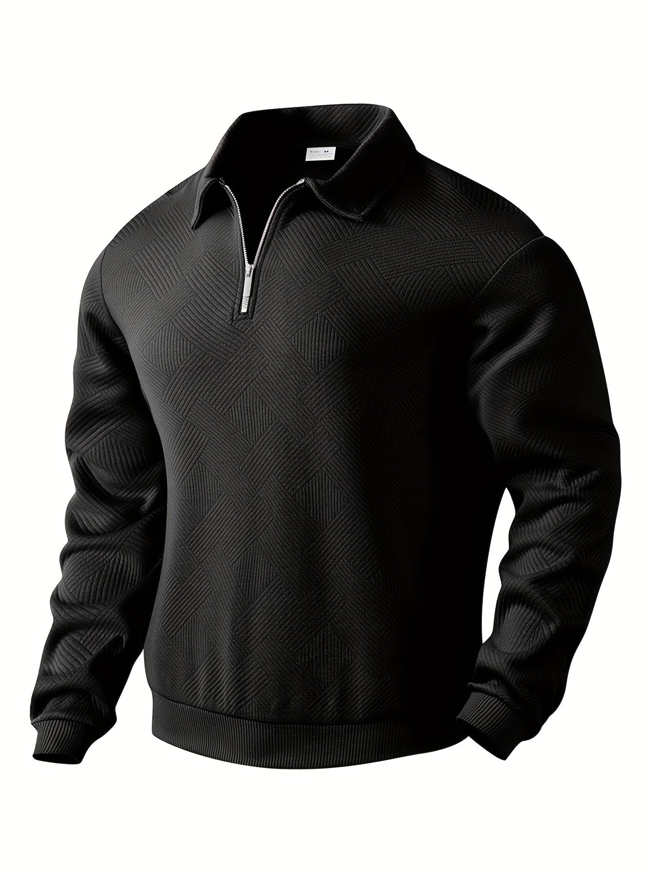 Cevori Collared Quarter Zip Sweatshirt