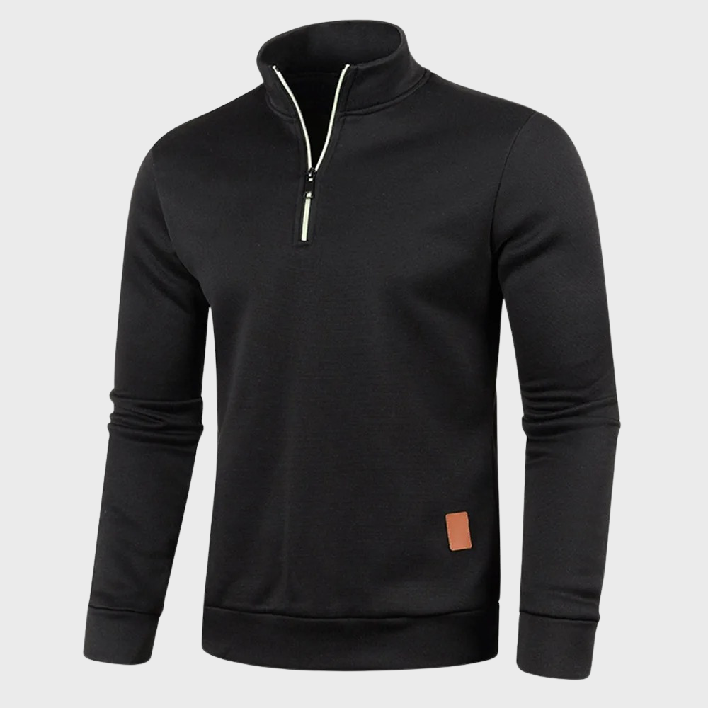 Cevori Quarter Zip Sweatshirt Casual Pullover