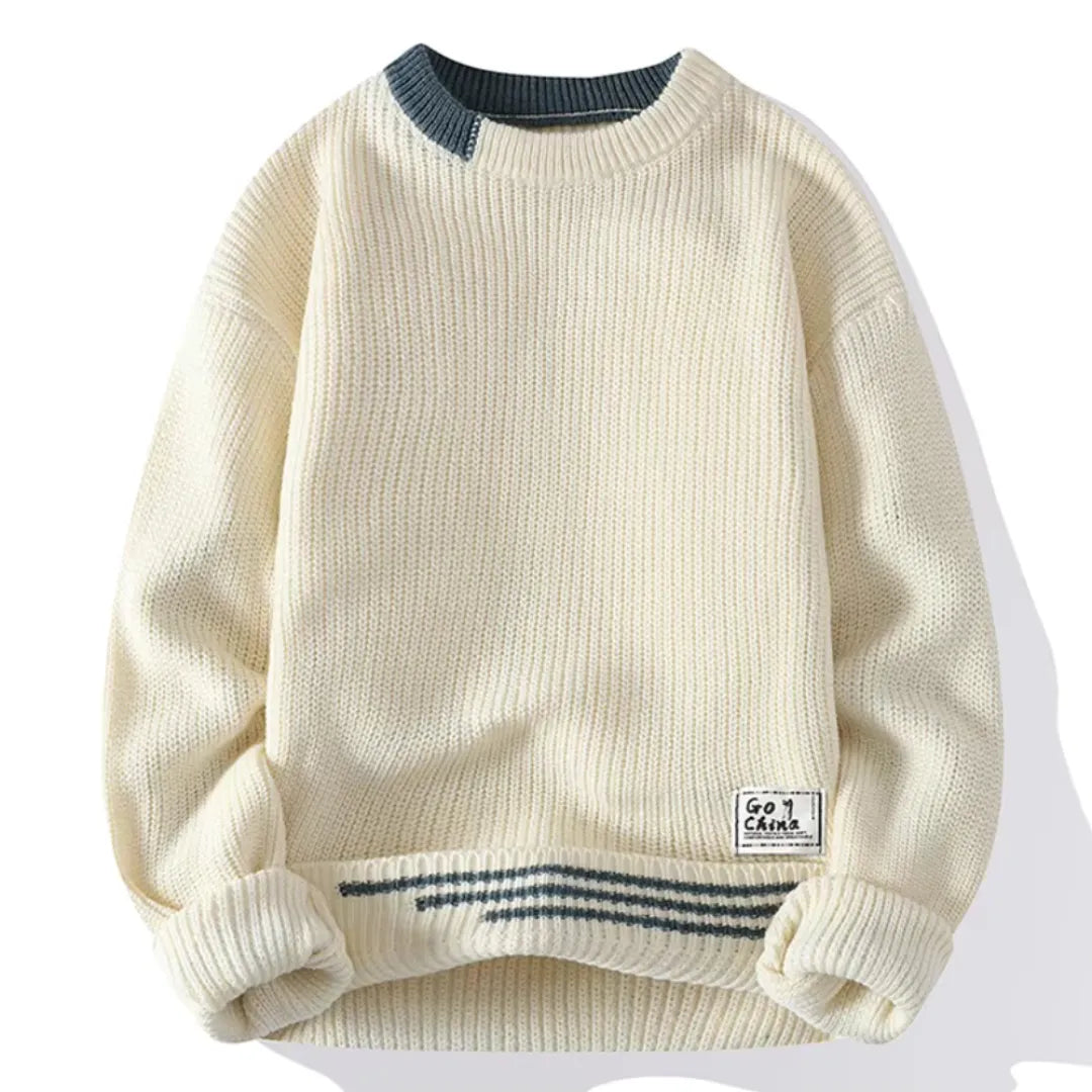 Cevori Knit Crewneck Sweater Relaxed Fit