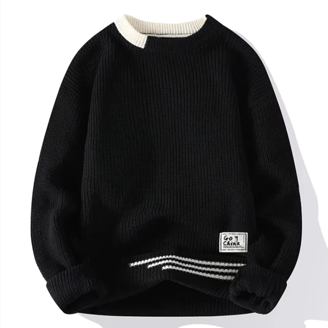 Cevori Knit Crewneck Sweater Relaxed Fit