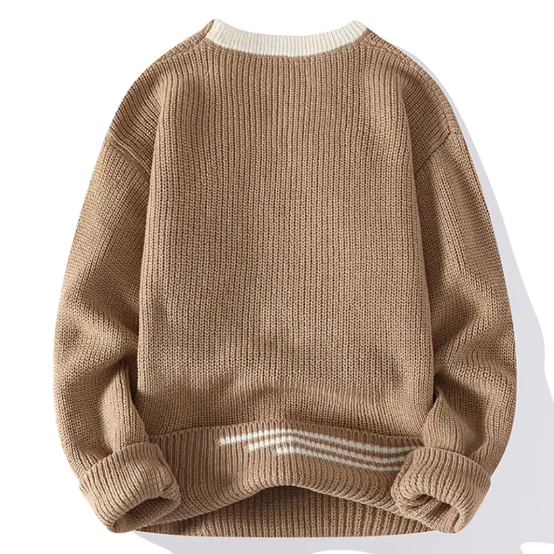 Cevori Knit Crewneck Sweater Relaxed Fit