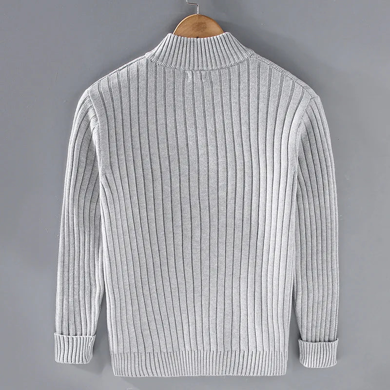 Cevori Ribbed Open Front Knit Cardigan