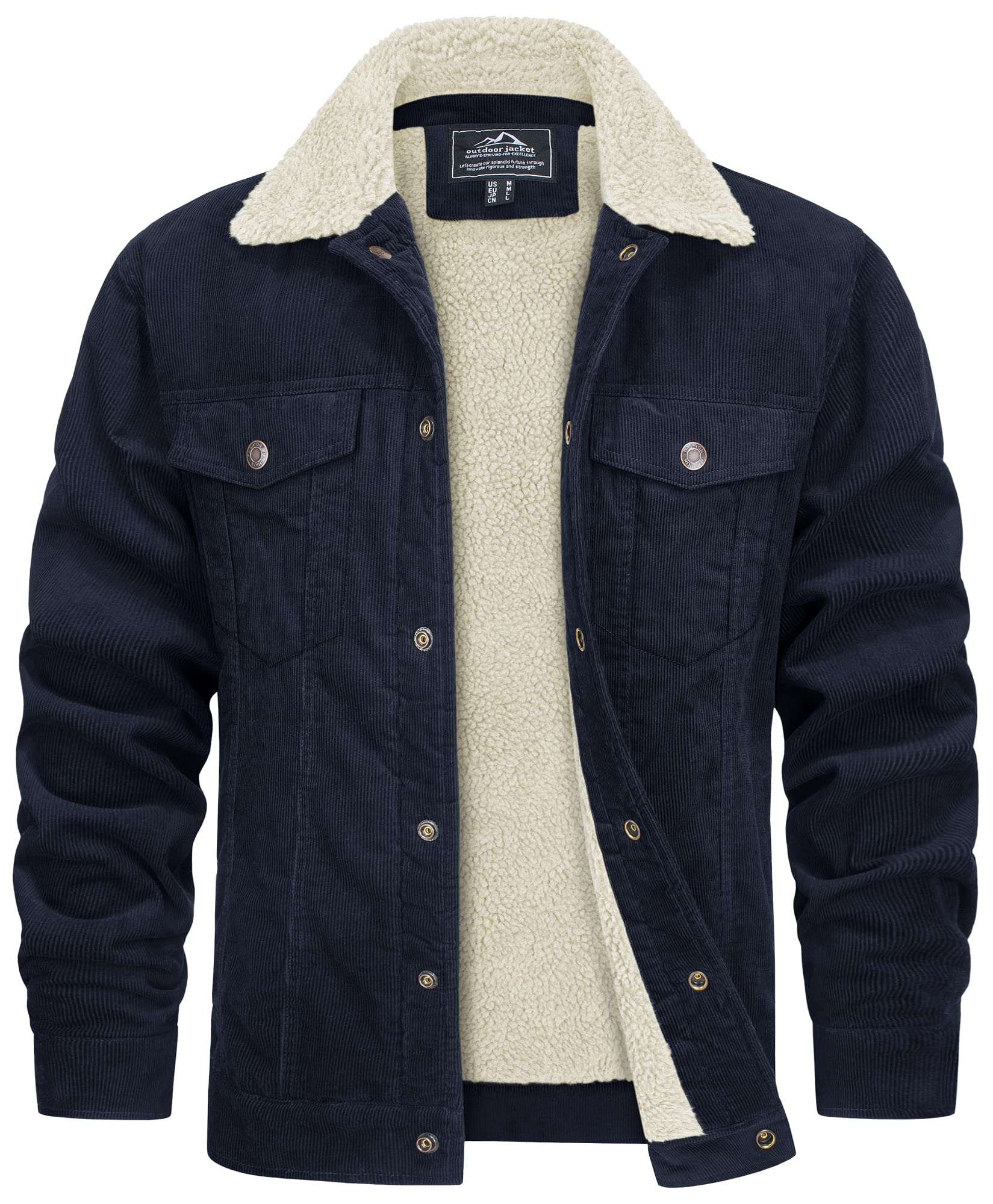 Cevori Weatherproof Teddy Lining Corduroy Jacket
