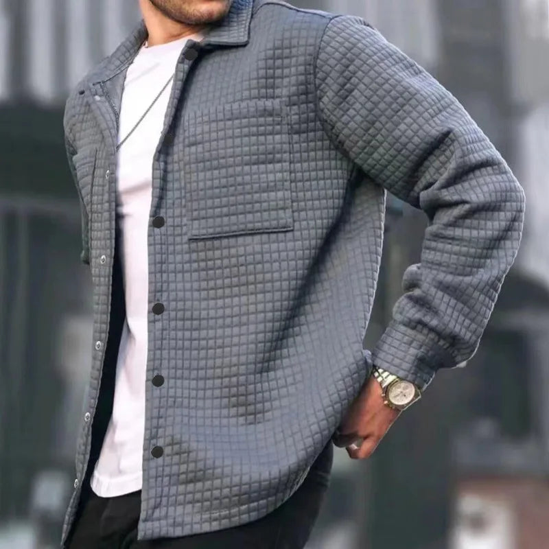 Cevori Relaxed Fit Quilted Shirt Jacket