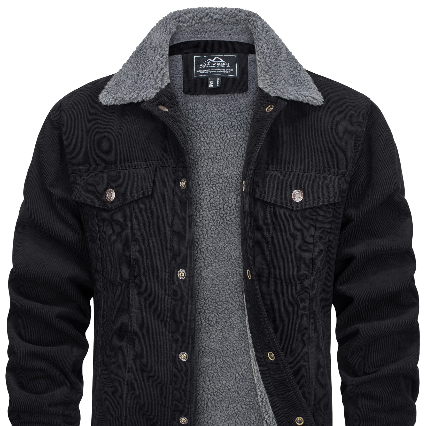 Cevori Weatherproof Teddy Lining Corduroy Jacket