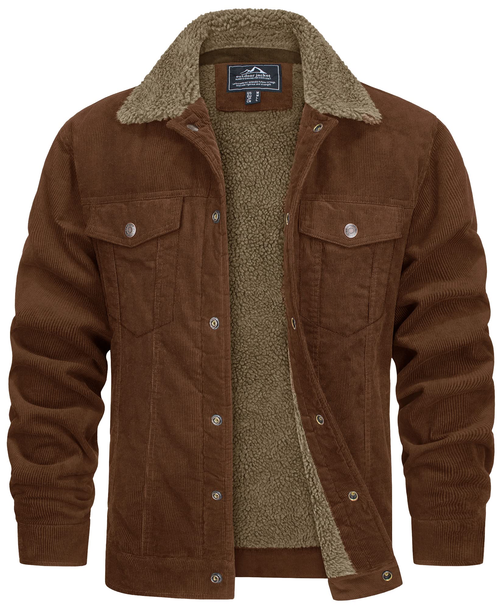 Cevori Weatherproof Teddy Lining Corduroy Jacket