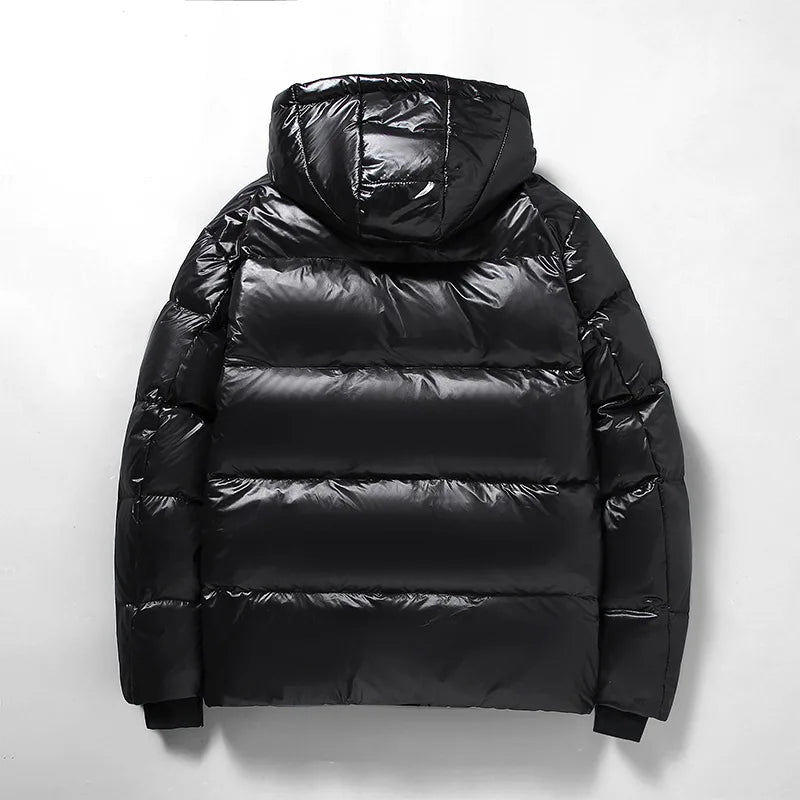 Cevori Winter Wear Black Hooded Puffer Jacket