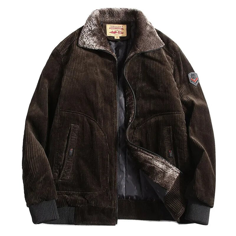 Cevori Cozy & Stylish Outerwear Corduroy Winter Jacket