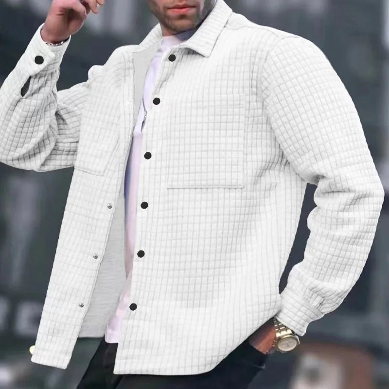 Cevori Relaxed Fit Quilted Shirt Jacket