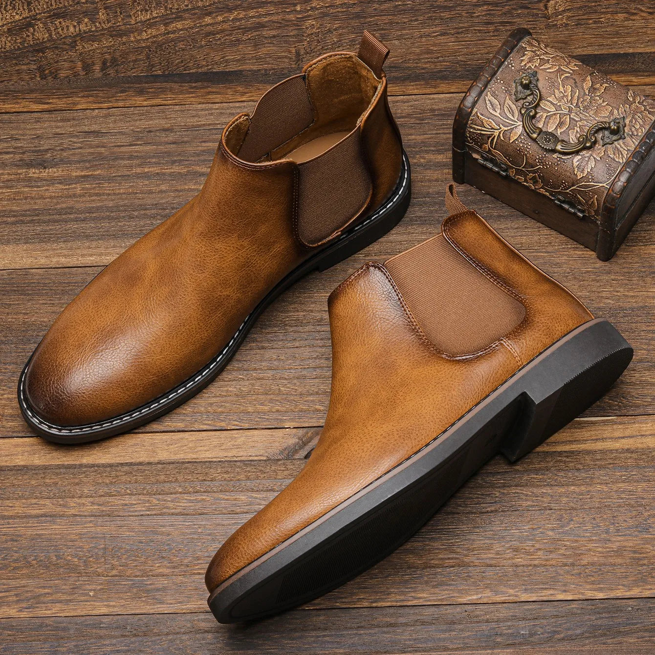 Cevori Waterproof Chelsea Boots with Elastic Panels