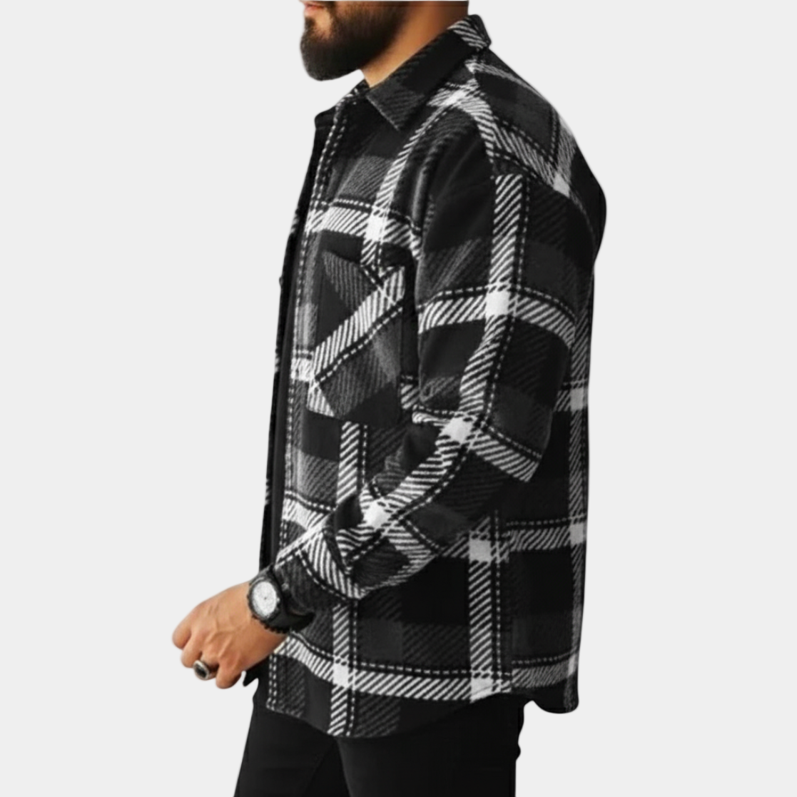 Cevori Casual Winter Style Checkered Shirt