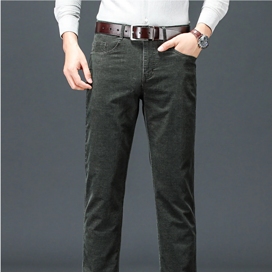 Cevori Classic Style Stretch Slim Fit Work Trousers