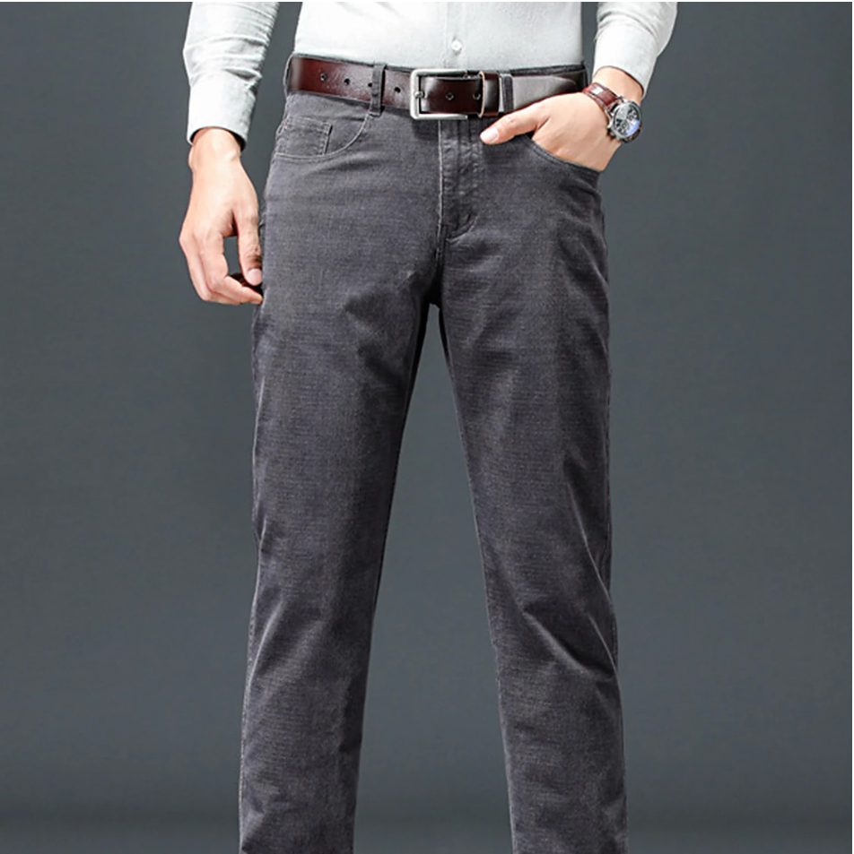 Cevori Classic Style Stretch Slim Fit Work Trousers