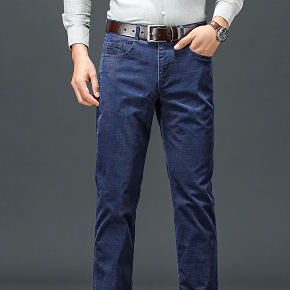 Cevori Classic Style Stretch Slim Fit Work Trousers