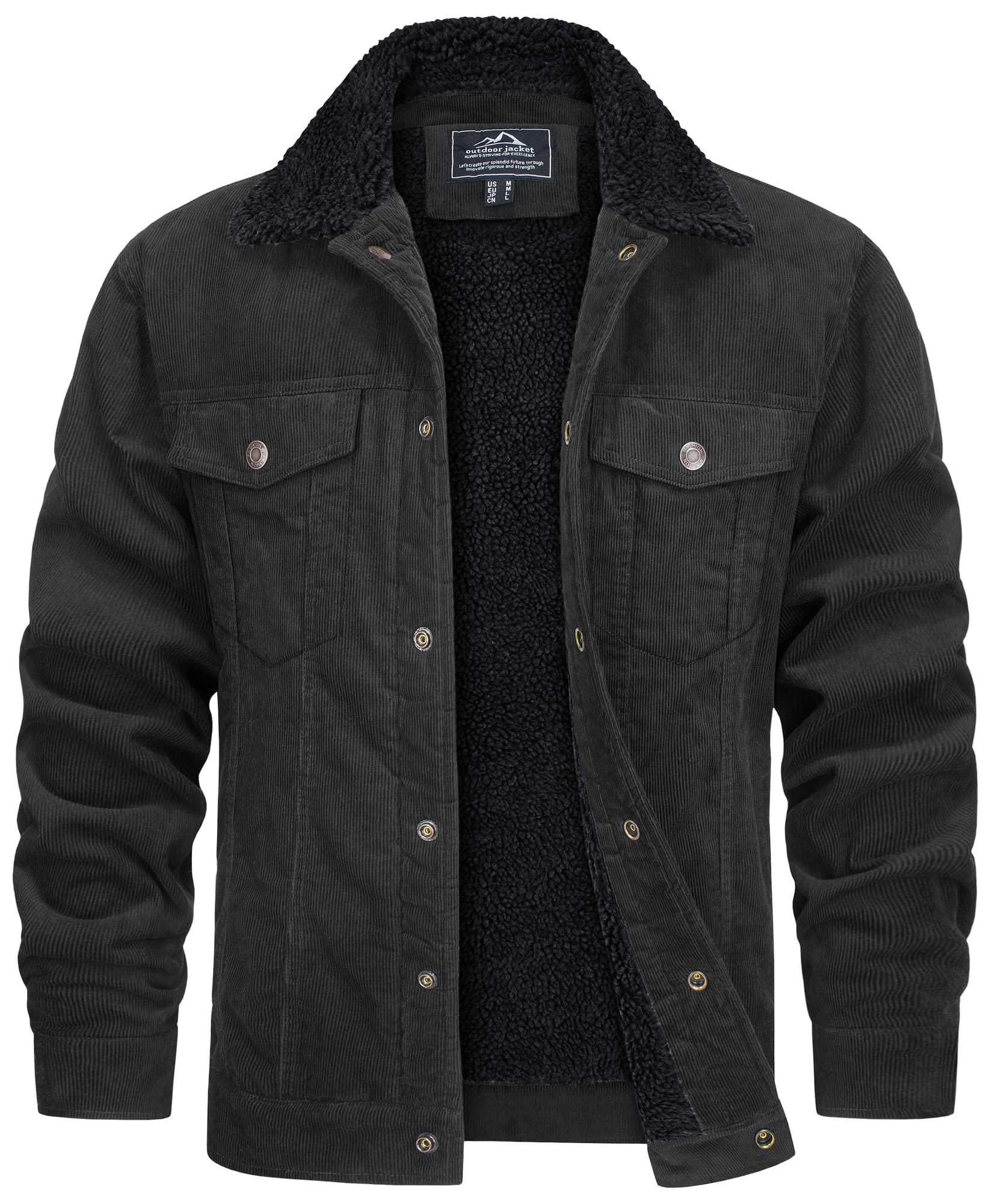Cevori Weatherproof Teddy Lining Corduroy Jacket