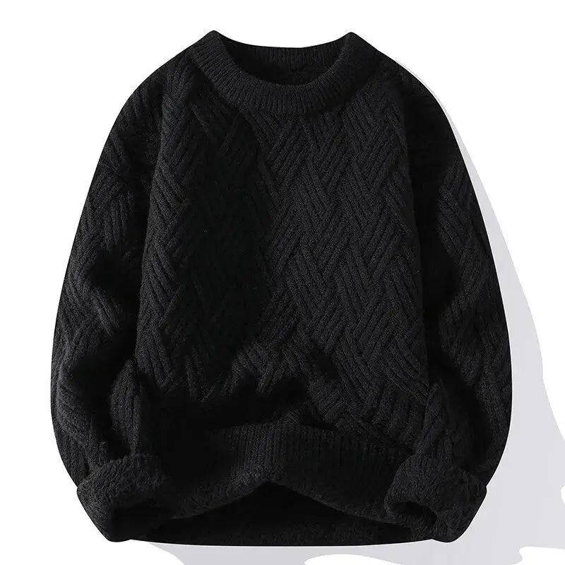 Cevori Knit Patterned Sweater Crewneck