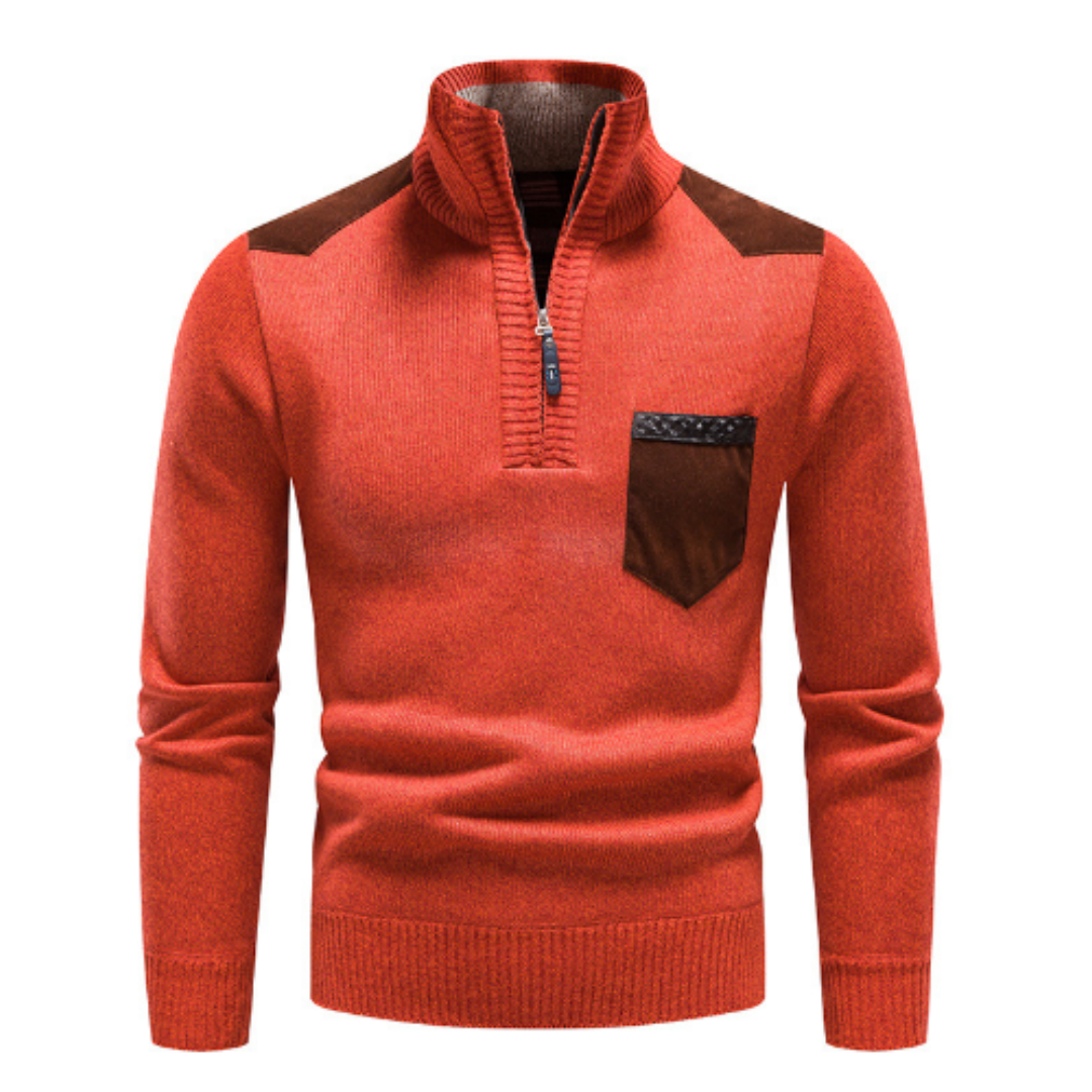 Cevori Half Zip Turtleneck Winter Jumper