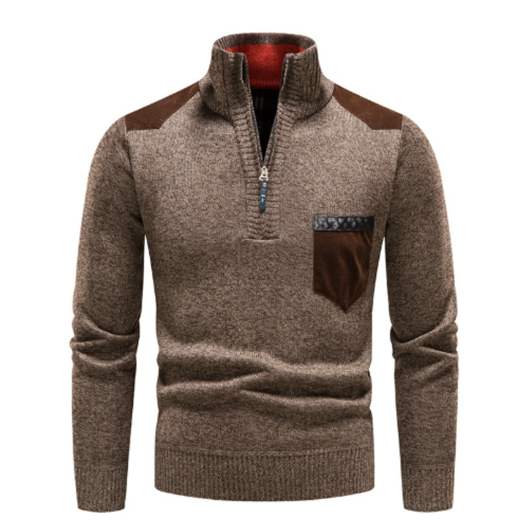 Cevori Half Zip Turtleneck Winter Jumper