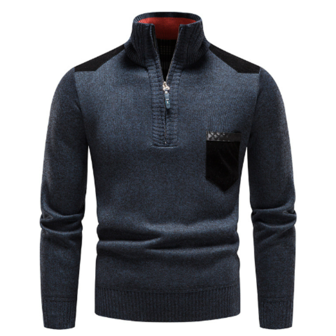 Cevori Half Zip Turtleneck Winter Jumper