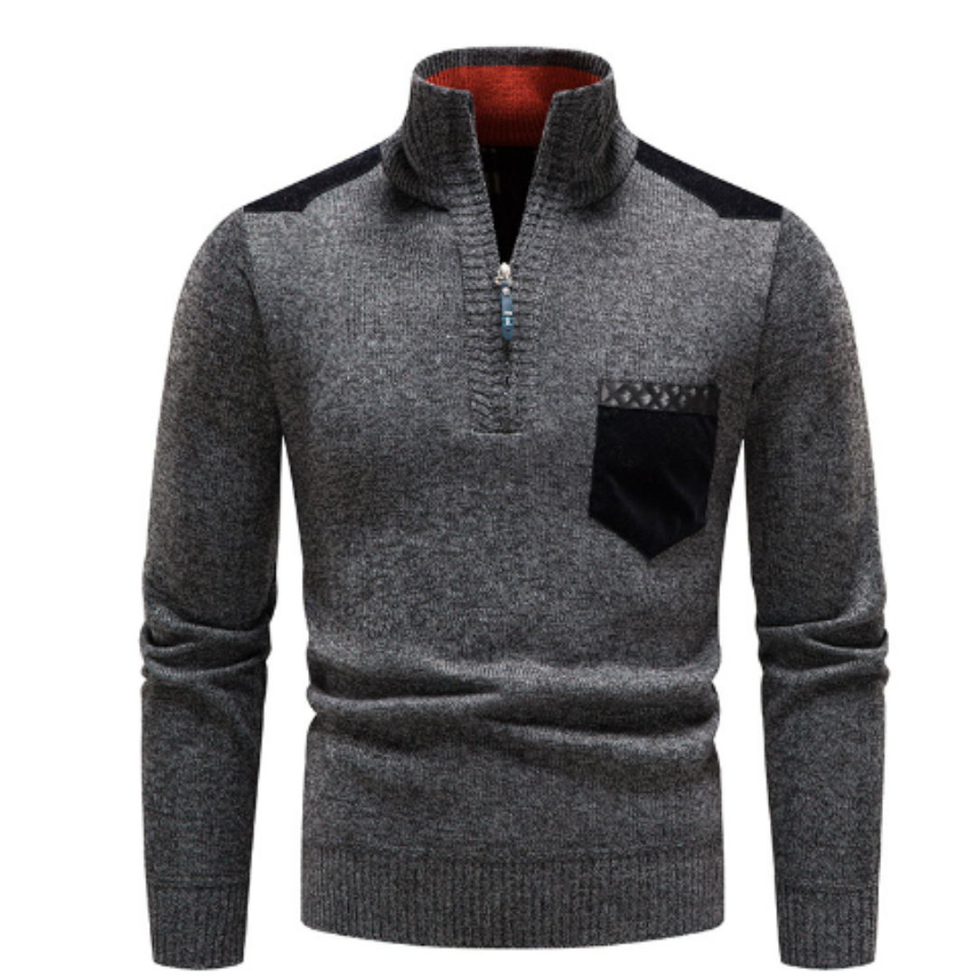 Cevori Half Zip Turtleneck Winter Jumper