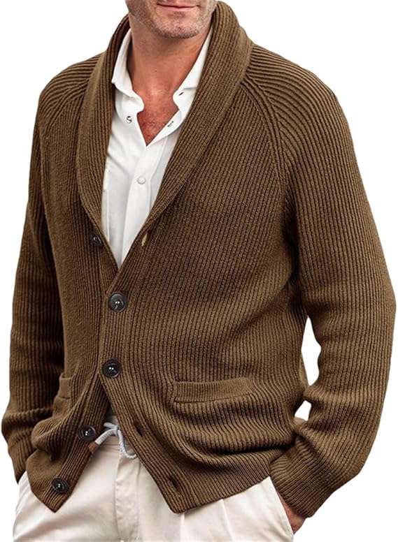 Cevori Vintage Wool Blend Knitted Cardigan