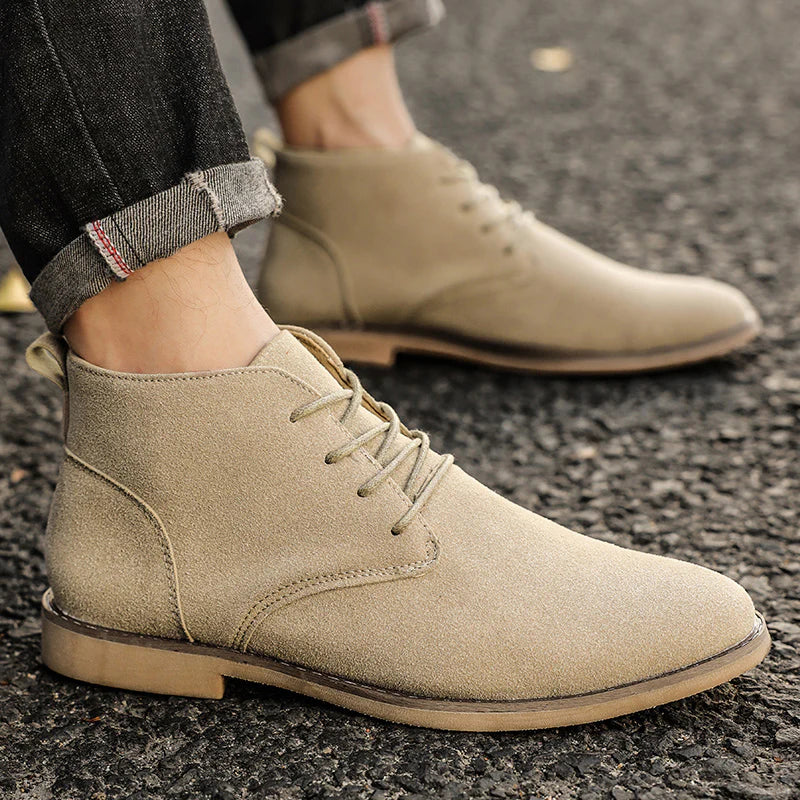 Cevori Classic Style Suede Lace-Up Shoes
