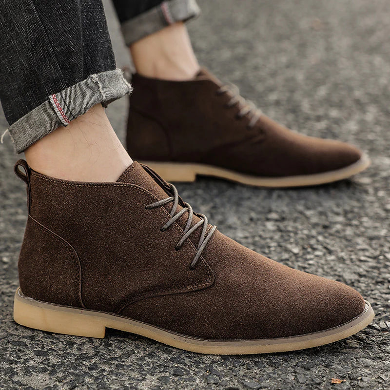 Cevori Classic Style Suede Lace-Up Shoes