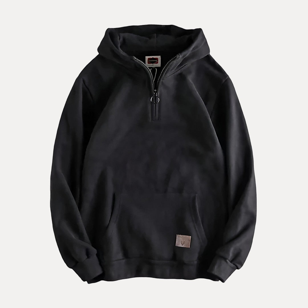 Cevori Relaxed Fit Half Zip Hoodie