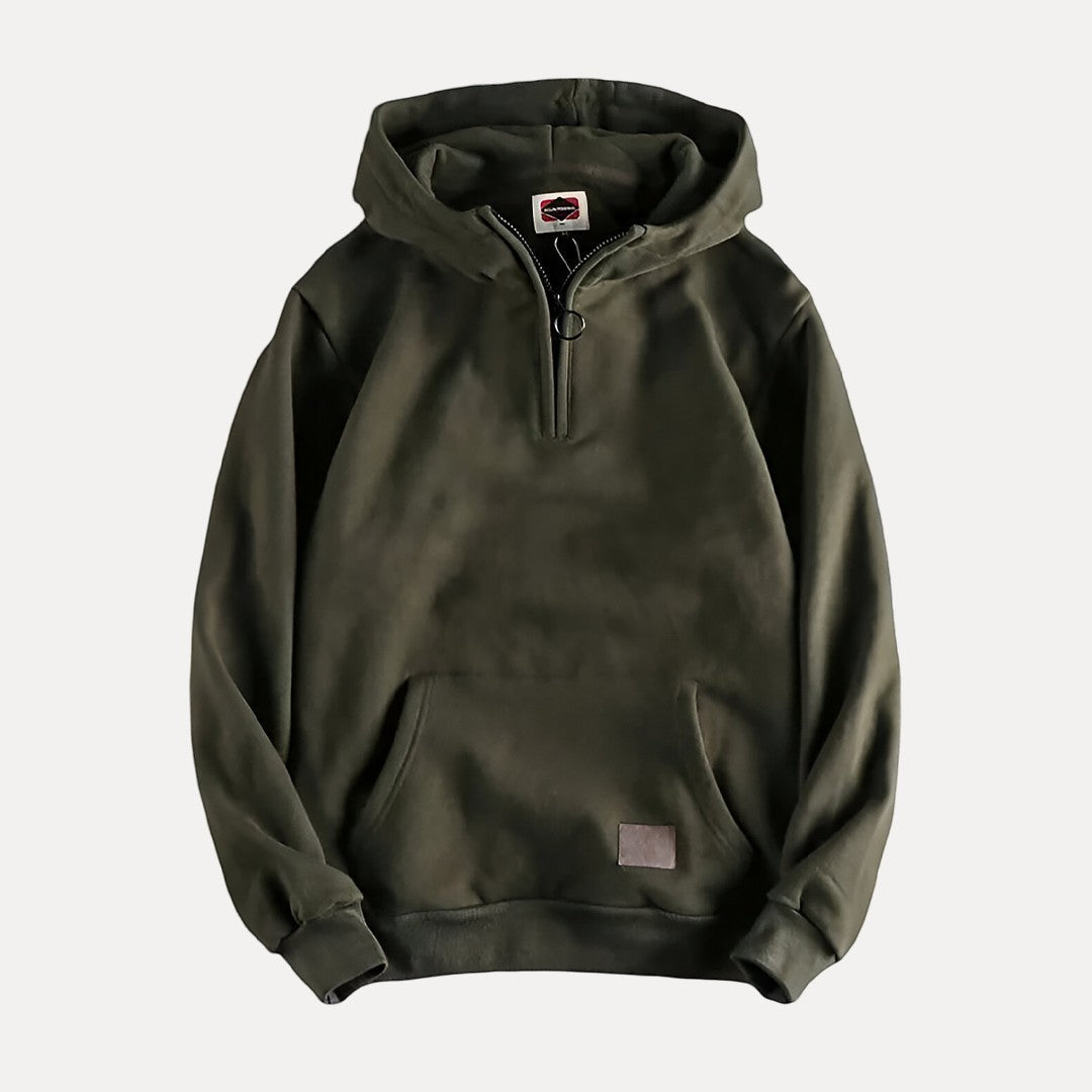 Cevori Relaxed Fit Half Zip Hoodie