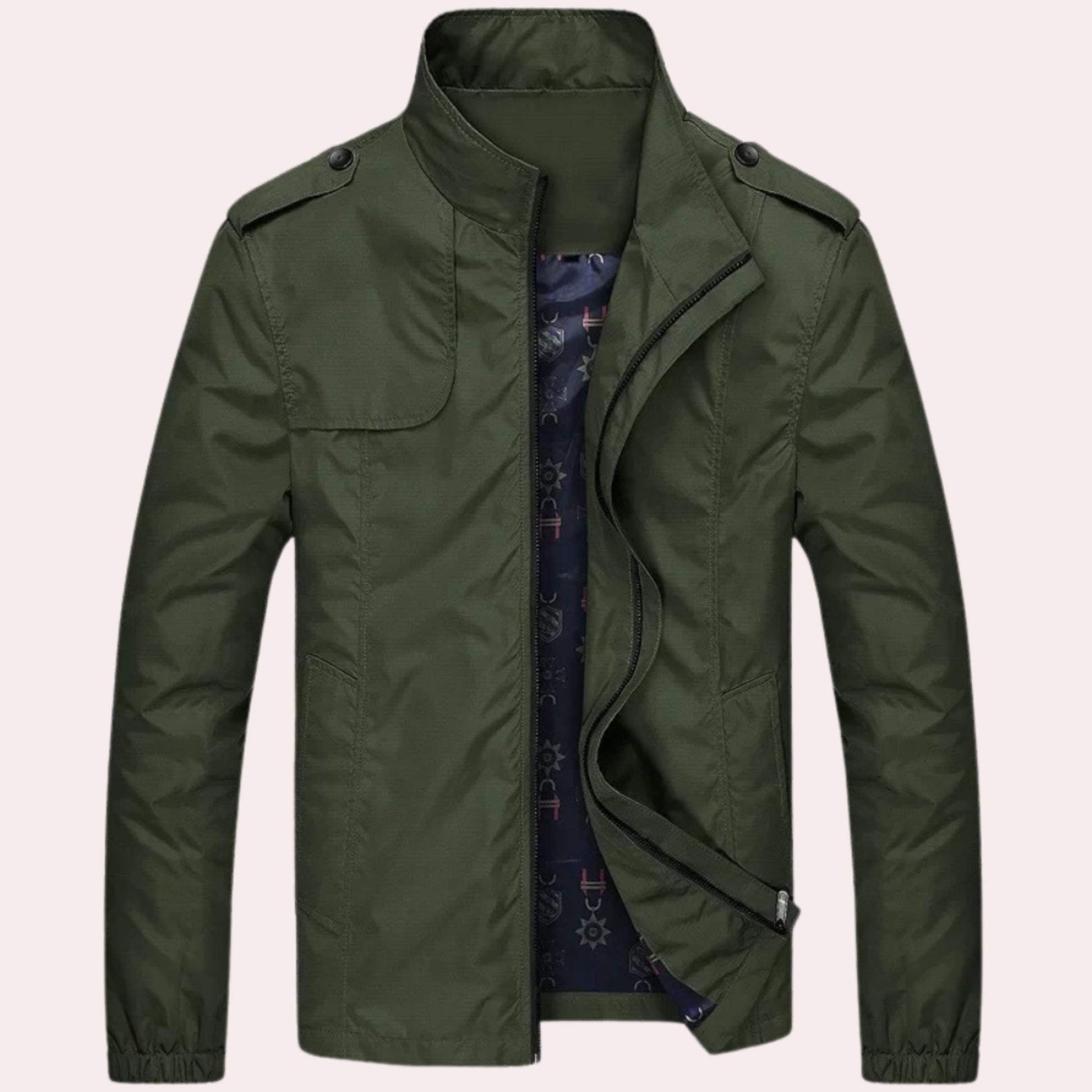 Cevori Casual Casual Bomber Style Zip-Up Jacket
