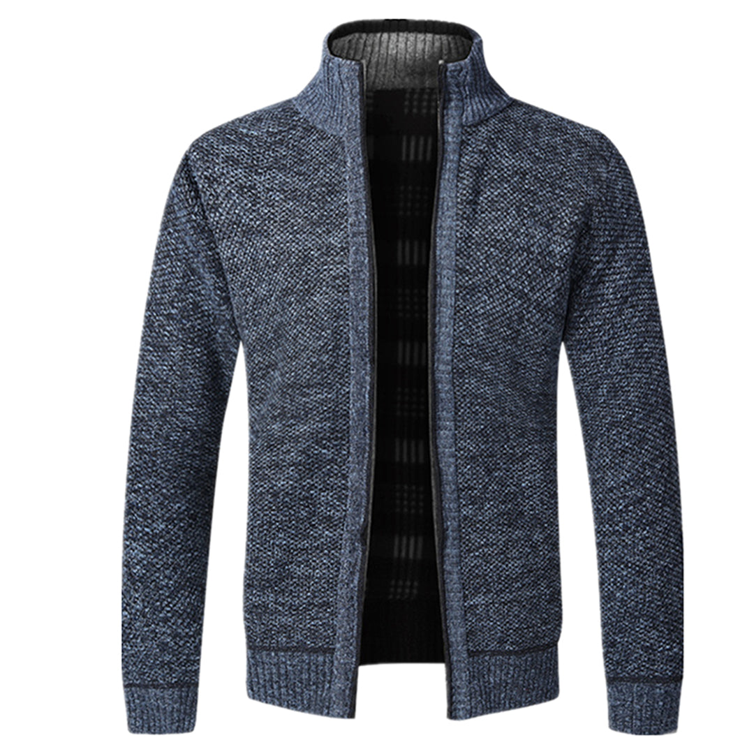 Cevori Knitted Long Sleeve Zip Cardigan