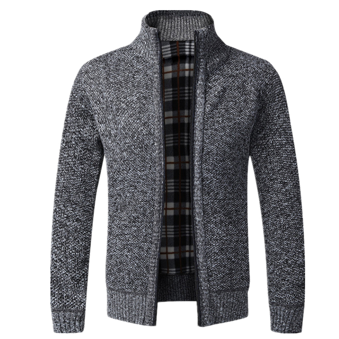 Cevori Knitted Long Sleeve Zip Cardigan