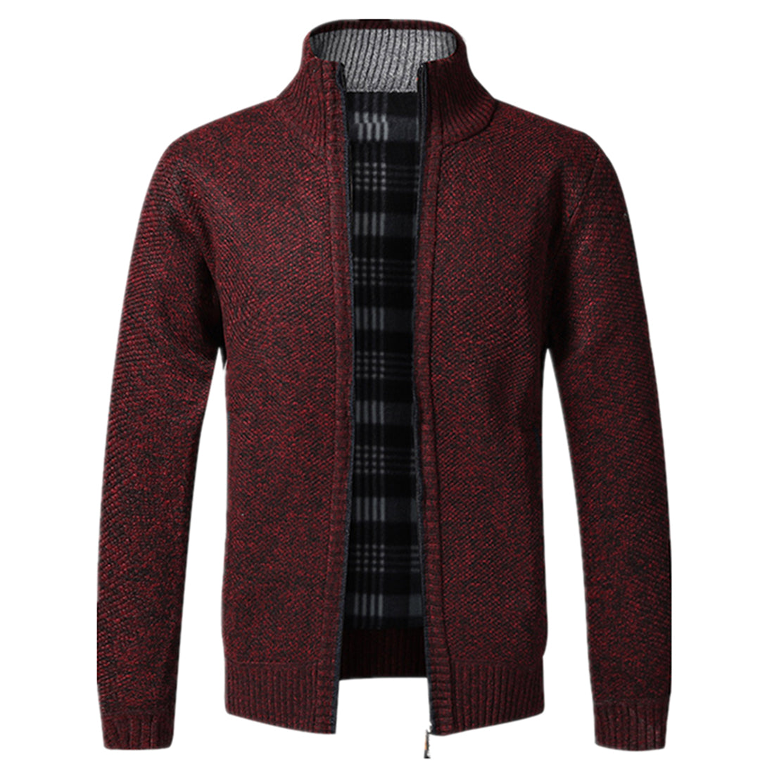 Cevori Knitted Long Sleeve Zip Cardigan